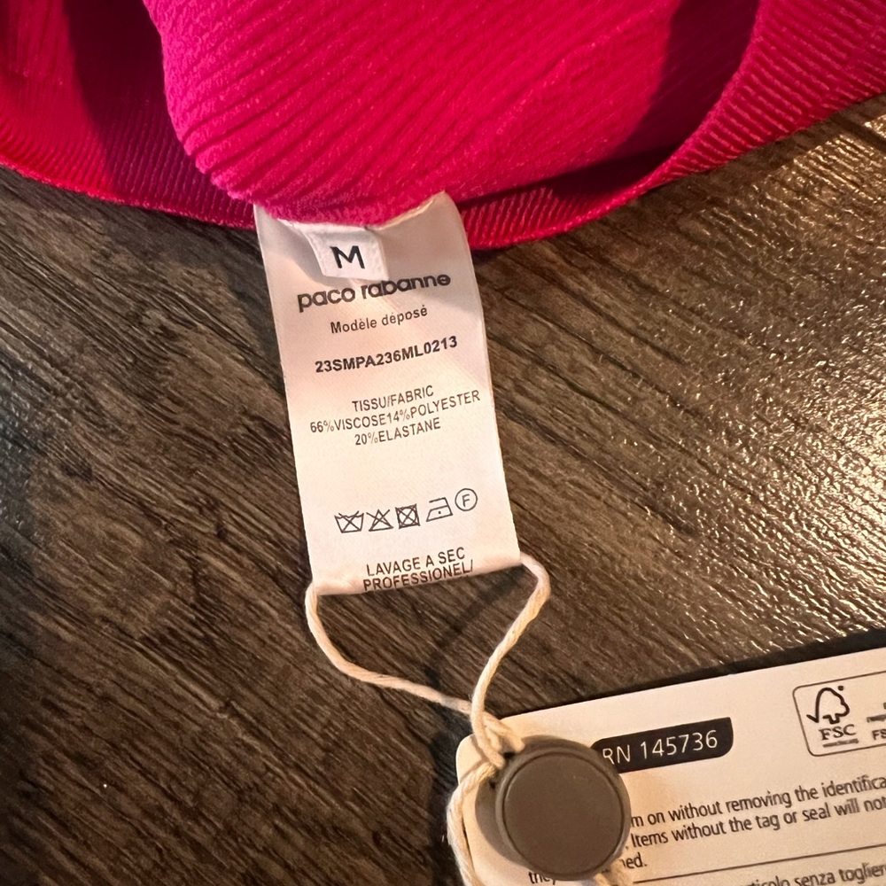 Paco Rabanne Vibrant Pink Fabric